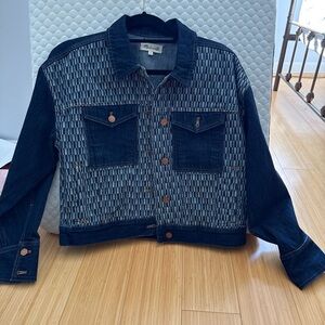 Madewell Indigo Patterned Denim Jacket